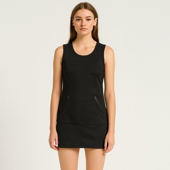 Athleta Hot When You’re Not Black Sleeveless Tunic/Shift Dress size M - Picture 1 of 10